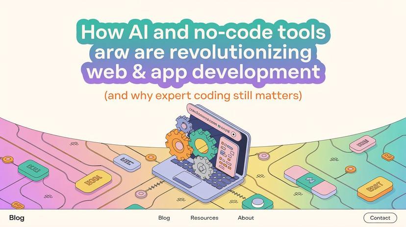 How AI and No-Code Tools Are Revolutionizing Web & App Development for Startups (and Why Expert Coding Still Matters)